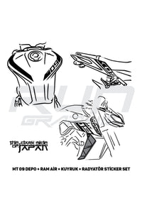 Mt 07 Depo Sticker Beyaz