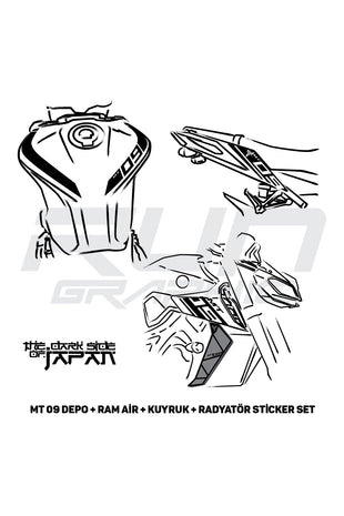 Mt 07 Depo Sticker Beyaz
