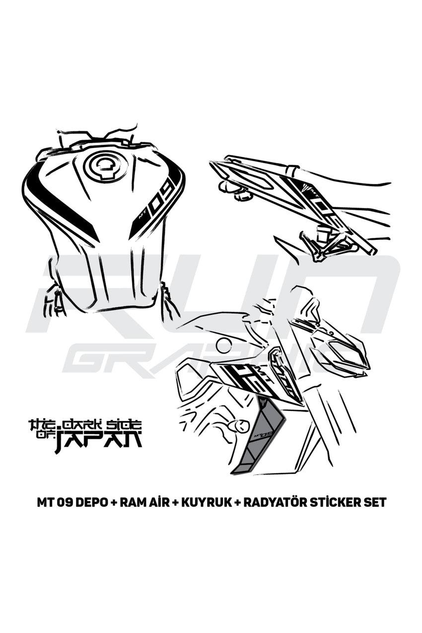 Mt 07 Depo Sticker Beyaz