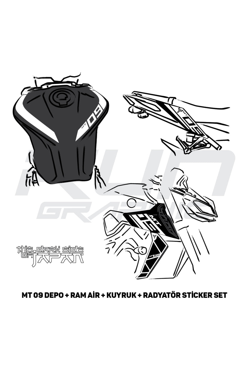 Mt 07 Depo Sticker Kırmızı