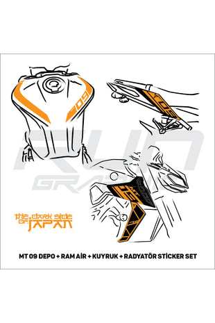 Mt 07 Depo Sticker Mavi
