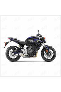 Mt07-600rr-r1 Ön 120 Arka 180 Ebat Uyumlu Beyaz Yarım Jant Şeridi Sticker