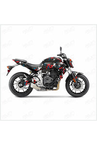 Mt07-600rr-r1 Ön 120 Arka 180 Ebat Uyumlu Sarı Yarım Jant Şeridi Sticker