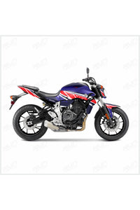 Yamaha Mt 07 Mavi Jant Şeridi Jant Içi Yazılı 17 Inç Takım Halinde