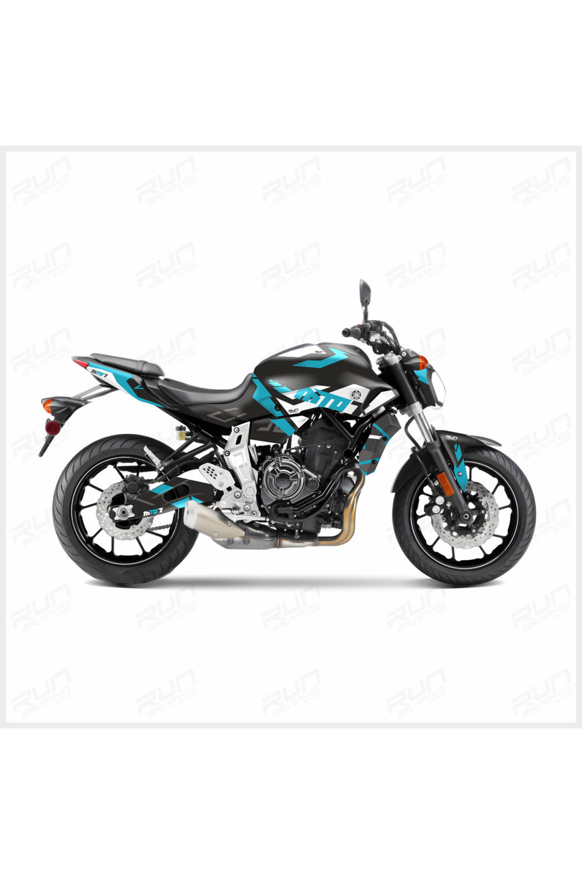 MT 09 ÖZEL MAVİ 2017 - 2019 FULL STİCKER KİT SET