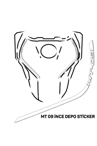 YAMAHA MT 10 GRİ SARI MDL 1 FULL STİCKER SET KIT