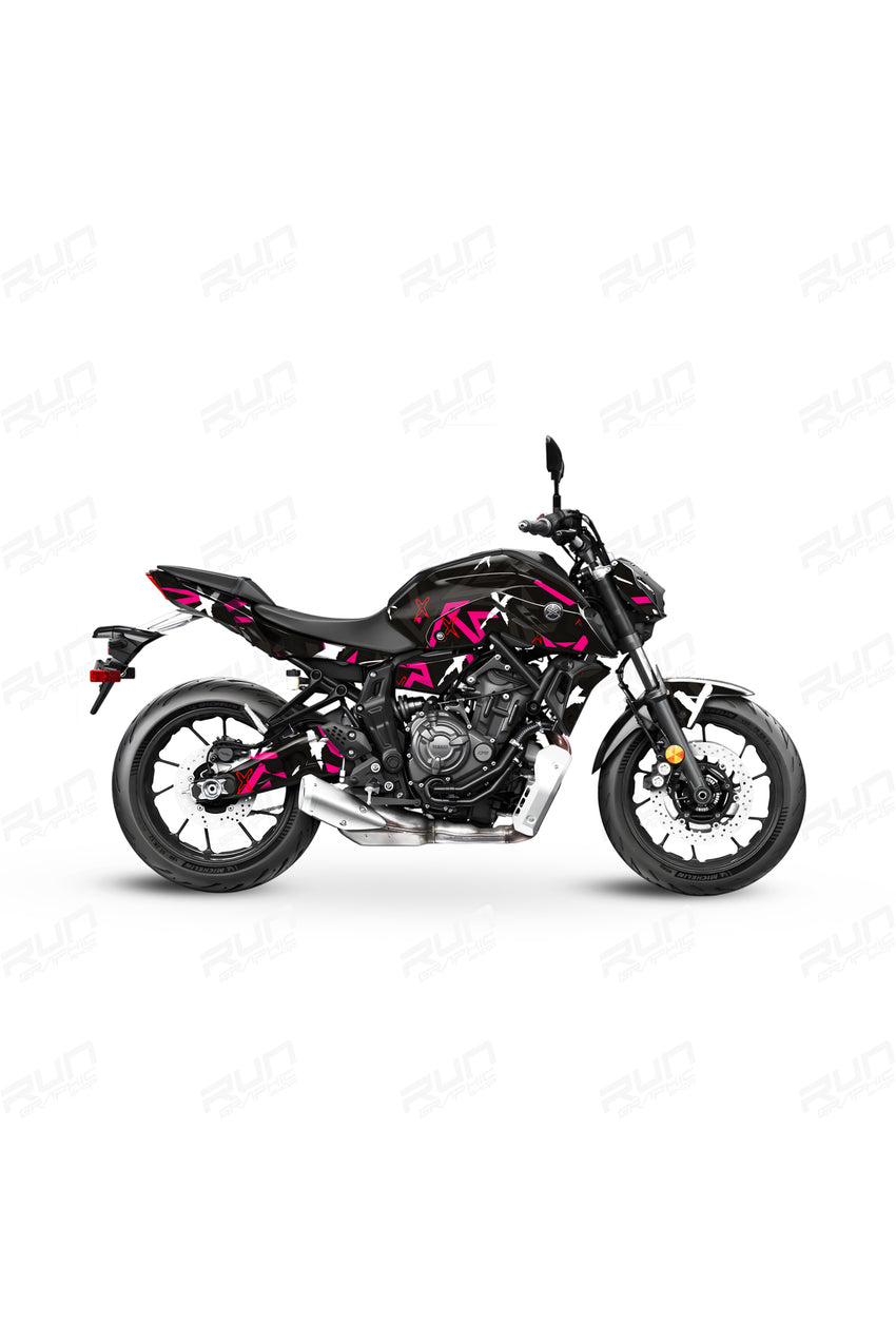 YAMAHA MT-25 2014-2018 ŞERİTLİ GRİ STİCKER SET