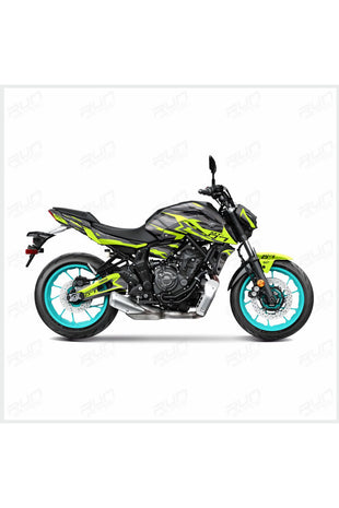 CF Moto NK 250 Mavi Cartoon Desenli Tam Kaplama Grafik Kiti, Motosiklet Sticker Seti