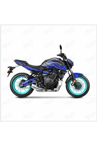 CF Moto NK 250 Gri Mavi Cartoon Desenli Tam Kaplama Grafik Kiti, Motosiklet Sticker Seti