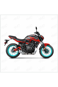 CF Moto NK 250 Gri Kırmızı Cartoon Desenli Tam Kaplama Grafik Kiti, Motosiklet Sticker Seti