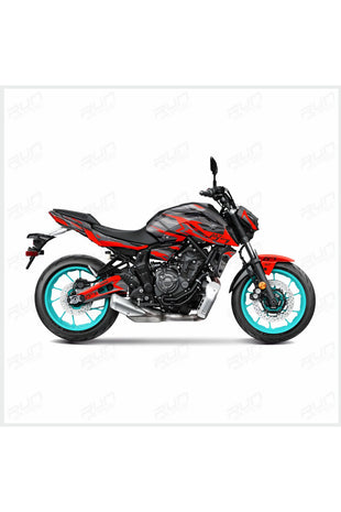 CF Moto NK 250 Gri Kırmızı Cartoon Desenli Tam Kaplama Grafik Kiti, Motosiklet Sticker Seti