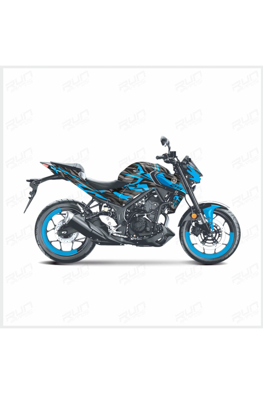 CF Moto NK 250 Kırmızı Cartoon Desenli Tam Kaplama Grafik Kiti, Motosiklet Sticker Seti