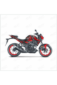 YAMAHA TRACER 7 STRAIGHT GRAPHİC KİT STİCKER SET