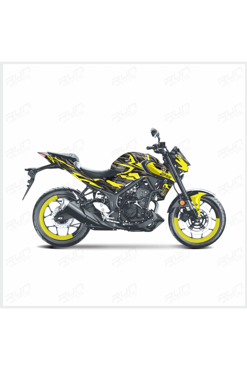 YAMAHA TRACER 7 STRAIGHT GRAPHİC KİT STİCKER SET