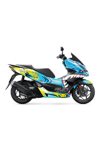 YAMAHA MT 07 2014-2017 Uyumlu ZIGZAG FULL BODY KİT STİCKER SET- JANT STİCKER-KAFA STİCKER BİRLİKTE