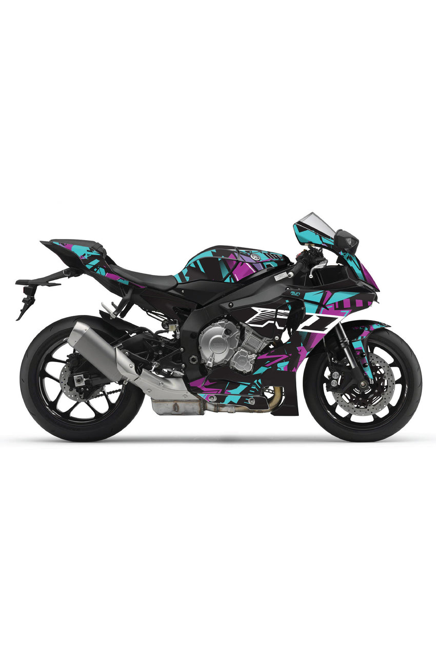 YAMAHA 2020-2024 MT 07 NEWS RAİD GRAPHİC KİT STİCKER SET