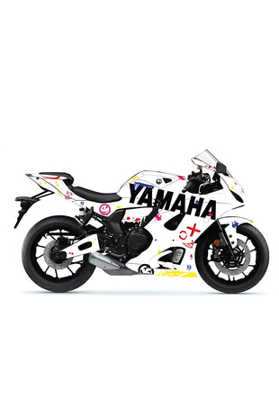 Yamaha Mt 07 Metal Ön Cam Reflektörlü Mor Sticker