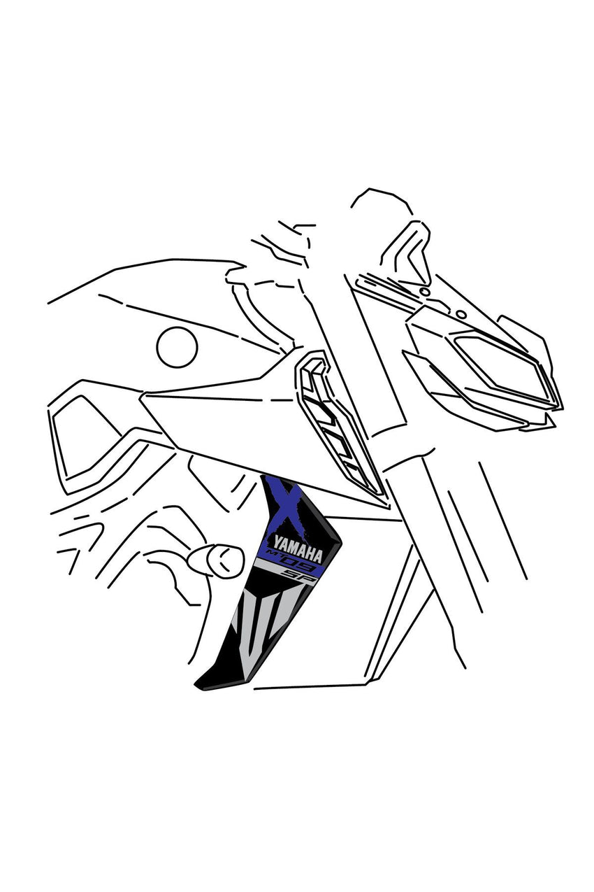 YAMAHA MT 07 GEN3 X1 GRAPHİC KİT STİCKER SET