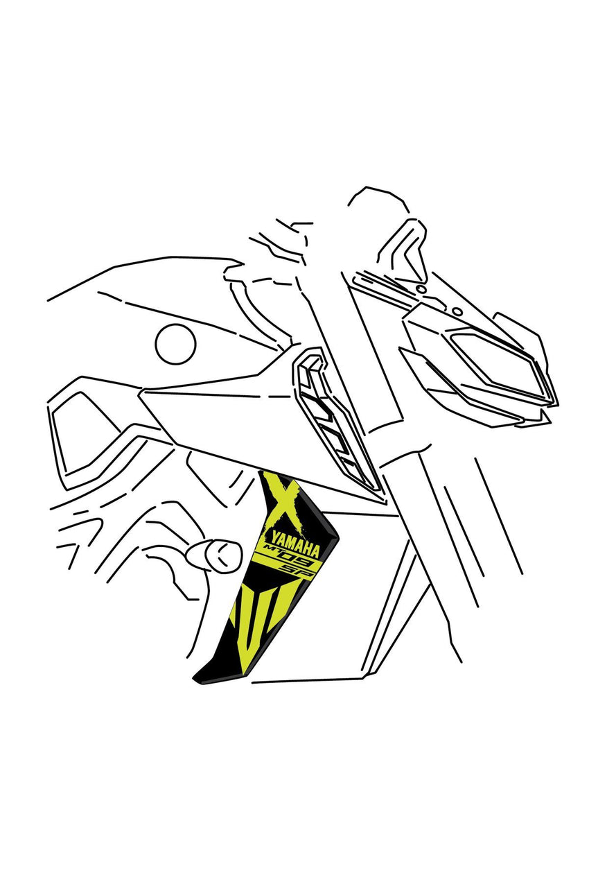 YAMAHA MT 07 GEN3 X1 GRAPHİC KİT STİCKER SET