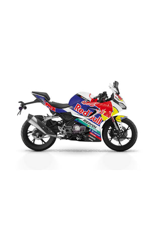 Bajaj Pulsar RS 200 Mavi Şimşek Desenli Tam Kaplama Grafik Kiti, Motosiklet Sticker Seti Çıkartması