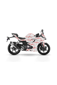 Bajaj Pulsar RS 200 Sarı Şimşek Desenli Tam Kaplama Grafik Kiti, Motosiklet Sticker Seti Çıkartması