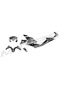 YAMAHA 2014-16 MT 09 MIXED GRAPHİC KİT STİCKER SET
