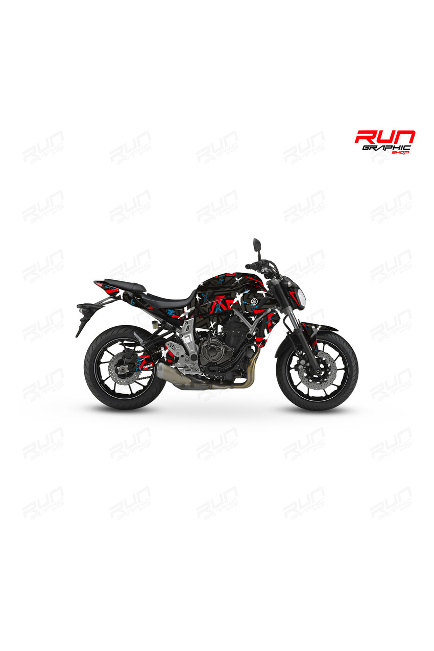 YAMAHA MT 07 2020-2023 HOLOGRAM STİCKER SET JANT İÇİ YAZILI Uyumlu