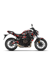 YAMAHA MT-07 2018-2019 PEMBE STİCKER SET