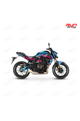 Mt07-600rr-r1 Ön 120 Arka 180 Ebat Uyumlu Yarım Jant Şeridi Mor Toplam 4 Adet Takım Halinde Uyumlu