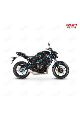 YAMAHA MT 07 2020-2023 HOLOGRAM STİCKER SET JANT İÇİ YAZILI Uyumlu