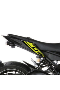 Mt07-600rr-r1 Ön 120 Arka 180 Ebat Uyumlu Yarım Jant Uyumlu Şeridi Siyah Toplam 4 Adet